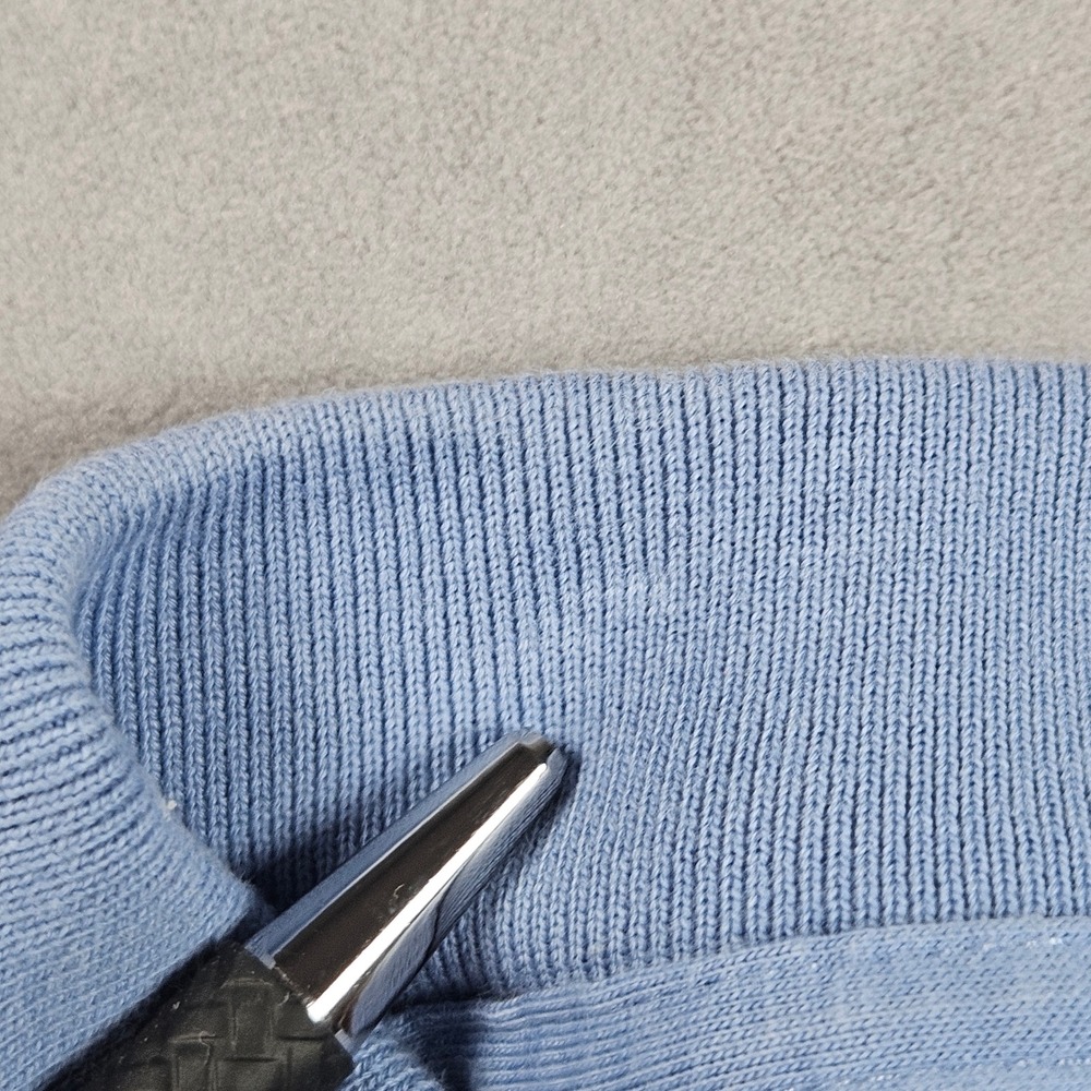 Polo Ralph Lauren Polo Shirt Mens LT Blue Long Sleeve Cotton Flesh Pony Logo - Picture 6 of 12